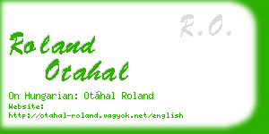 roland otahal business card