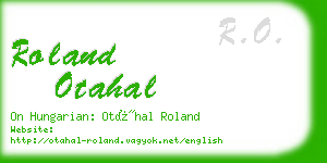 roland otahal business card